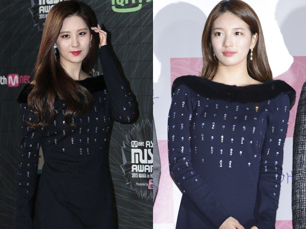 Fur Mini Dress Kembar Seohyun SNSD vs Suzy miss A, Who Wore It Better?
