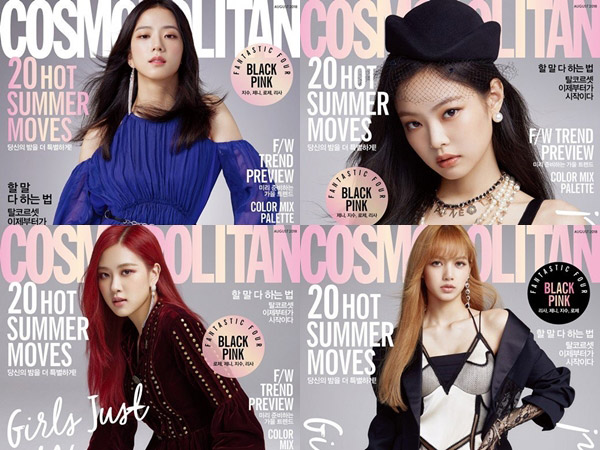 Gaya Chic BLACKPINK Hiasi Empat Cover Individu Edisi Terbaru Cosmopolitan Korea