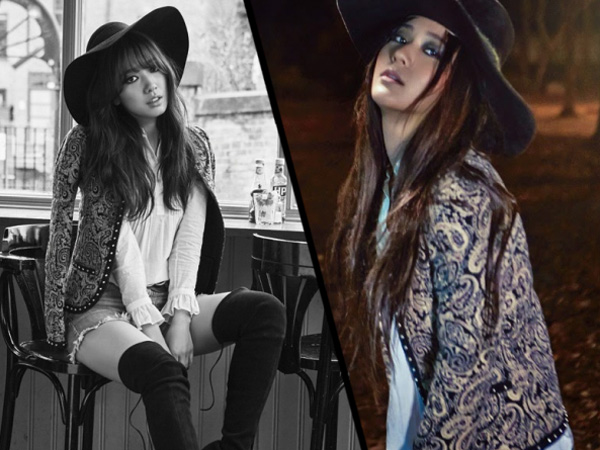 Jaket Saint Laurent Kembar Park Shin Hye vs Krystal f(x), Who Wore It Better?