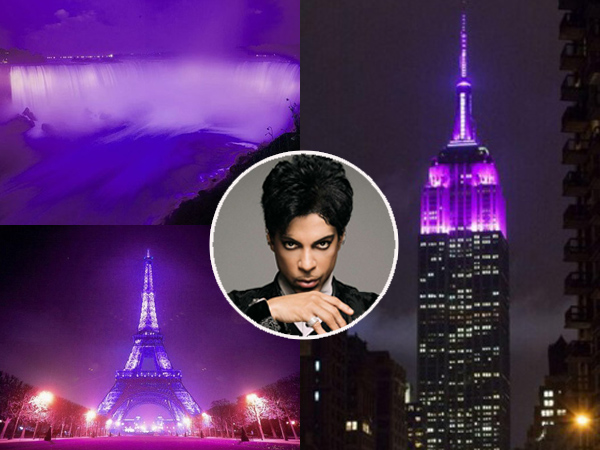 Ikon Pop ‘Purple Rain’ Prince Meninggal, Landmark Dunia Berubah Jadi ‘Ungu’