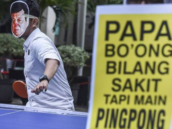 Mengaku Sakit Diare, Ternyata Setya Novanto Bisa Main Pingpong di Dalam Tahanan