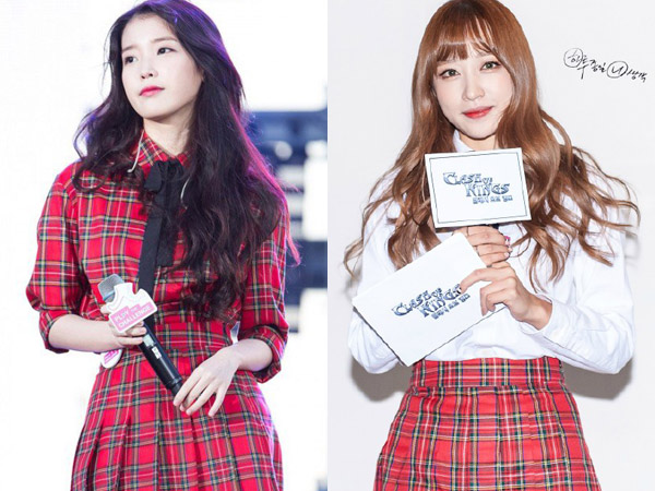 High School Mini Skirt Kembar IU vs Hani EXID, Who Wore It Better?