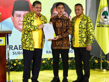 Anak Muda Makin Sat-set, Golkar Resmi Usung Gibran Sebagai Cawapres Prabowo