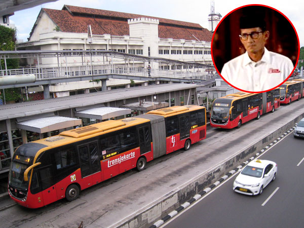 Data Kenaikan Penumpang yang Diungkap Sandiaga dalam Debat Pilkada DKI Dikoreksi PT TransJakarta