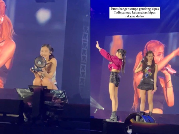 Gerah, Jennie dan Jisoo BLACKPINK Kipasan di Konser BORN PINK