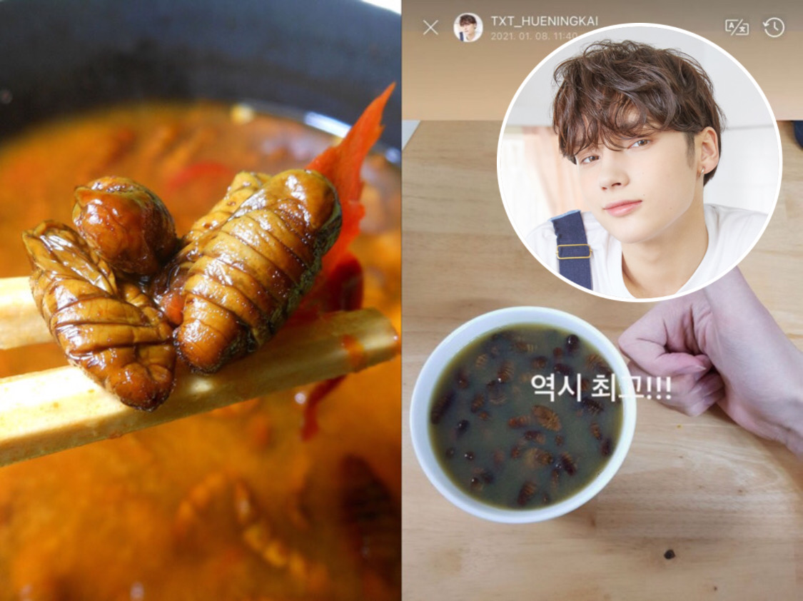 Cobain Sup Ulat Sutera, Kuliner Ekstrim Korea Favorit Hueningkai TXT