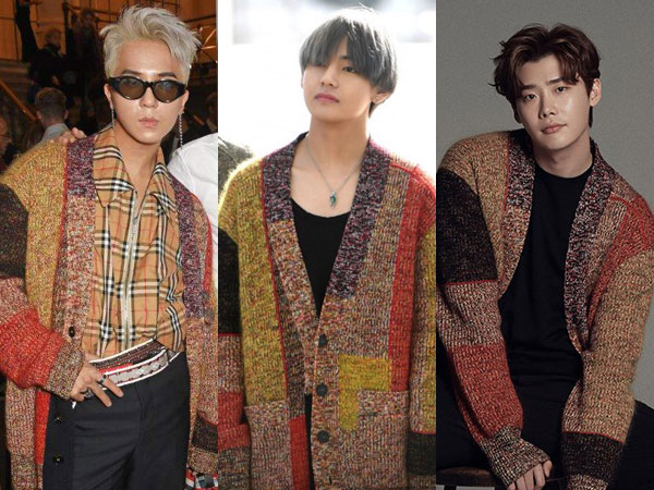 Cardigan Burberry Kembar Mino WINNER vs V BTS vs Lee Jong Suk, Who Wore it Better?