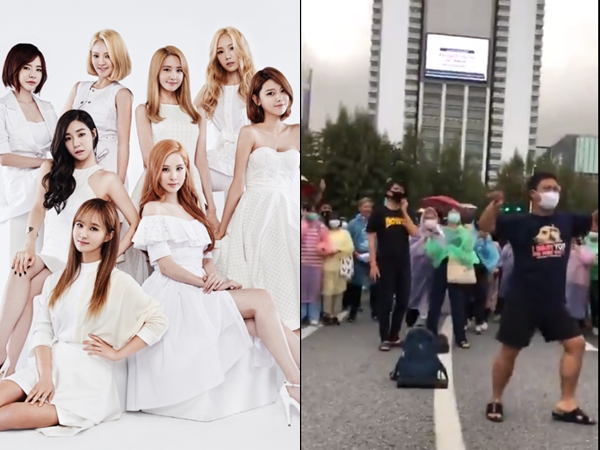 Aksi Unik Demonstran Thailand Joget Lagu SNSD 'Into The New World'