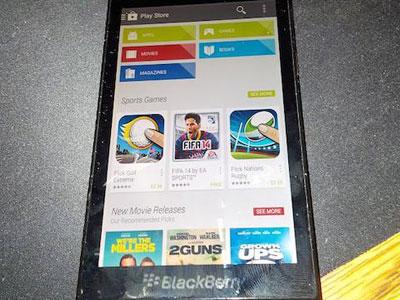 Wah, Kini Google Play Store Ada di BlackBerry 10