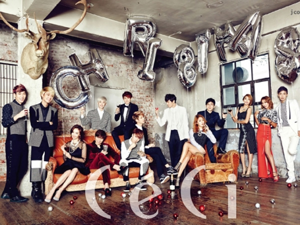 Sambut Natal, Sistar dan Artis Starship Entertainment Lainnya Berpose untuk Majalah Ceci