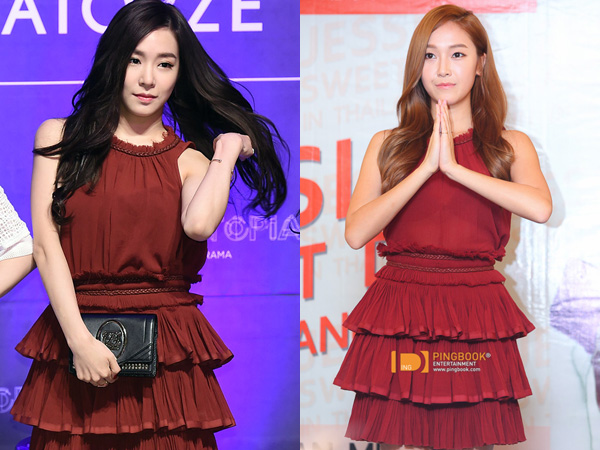 Tiga Penampilan Kembar Tiffany SNSD vs Jessica Jung, Siapa Paling Modis?