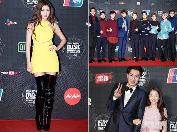 Gaya Fashion Para Presenter dan Idola K-Pop di Red Carpet  MAMA 2015 (Part 2)