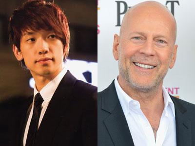 Rain Pamer Keakraban Dengan Bruce Willis Dalam 'Rain Effect'