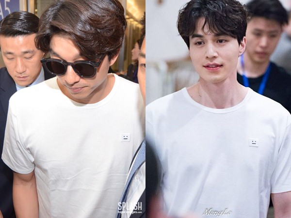 Harga Fantastis Kaos Putih Polos 'Couple' Gong Yoo dan Lee Dong Wook