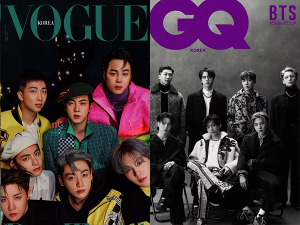Vogue dan GQ Korea Terbitkan Majalah Edisi Spesial BTS dengan Total 11 Cover