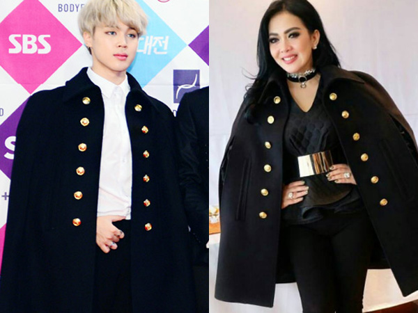 Syahrini dan Jimin BTS Terlihat Kenakan Coat Kembar! Siapa Paling Modis?