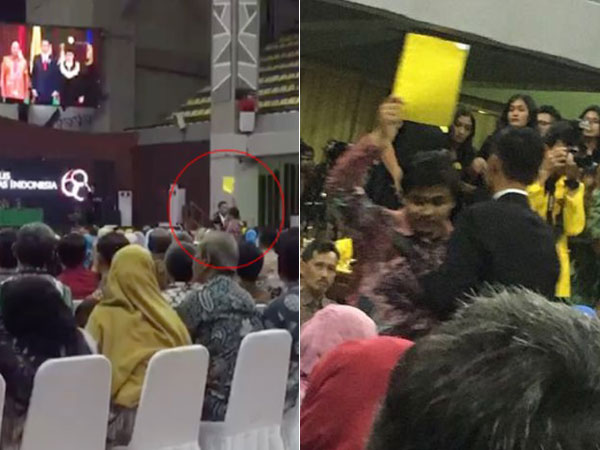 Detik-detik Insiden Mahasiswa Ketua BEM UI Acungkan 'Kartu Kuning' ke Presiden Jokowi