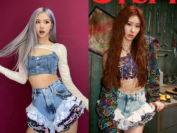 Ruffled Shorts Kembar Rose BLACKPINK vs Chaeryong ITZY, Who Wore It Better?