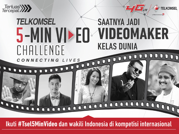 Berkesempatan Kompetisi di Kelas Dunia, Yuk Ikutan 'Telkomsel 5-Min Video Challenge'!