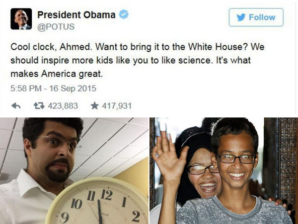 Dari Facebook Hingga Obama, Remaja Yang Dituduh Bawa Bom Jam Ini Dapat 3 Undangan Penting!