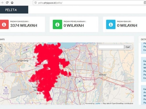 Heboh Mati Listrik Massal Buat Ribuan Titik Mengalami Lampu Padam di Jabodetabek