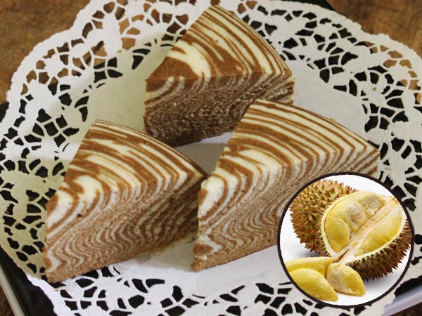 Yuk, Kreasikan Durian Dengan Resep Bolu Kukus Zebra Ini!