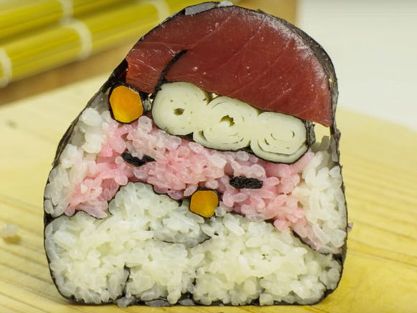 Rayakan Natal Ala Jepang, Buat Sushi Berwajah Santa Ini Yuk!