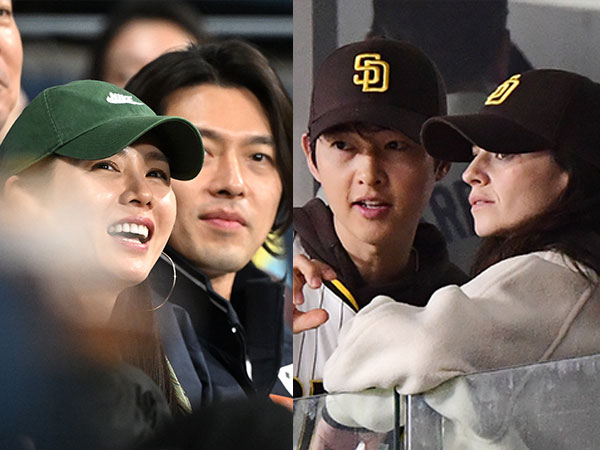BinJin Couple dan Song Joong Ki-Katy Juga Menikmati Baseball Date di MLB Seoul Series