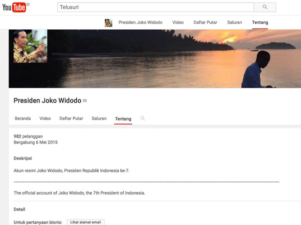 Ingin Dekat dengan Rakyat, Presiden Joko Widodo Luncurkan Akun YouTube Resmi