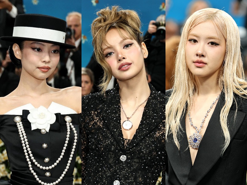 Jennie, Lisa, dan Rosé BLACKPINK Tampil Memukau di Met Gala 2025