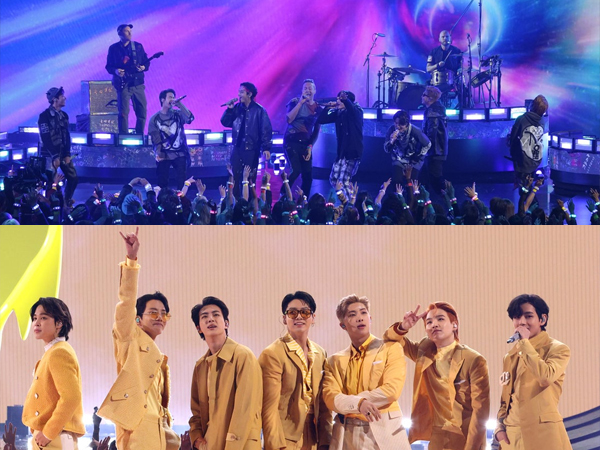 Penampilan Epik BTS dan Coldplay di Panggung American Music Awards 2021