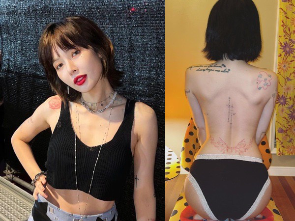 Putus dari DAWN, HyunA Pamer Tato Baru