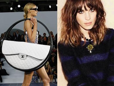 Alexa Chung Jadi Model Hula Hoop Bag