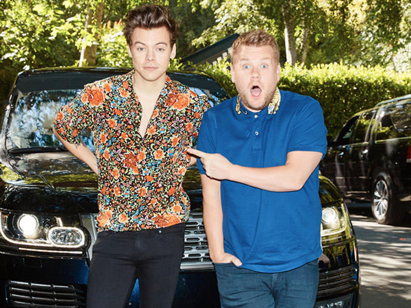 Ups, Harry Styles Cium Bibir James Corden Lagi