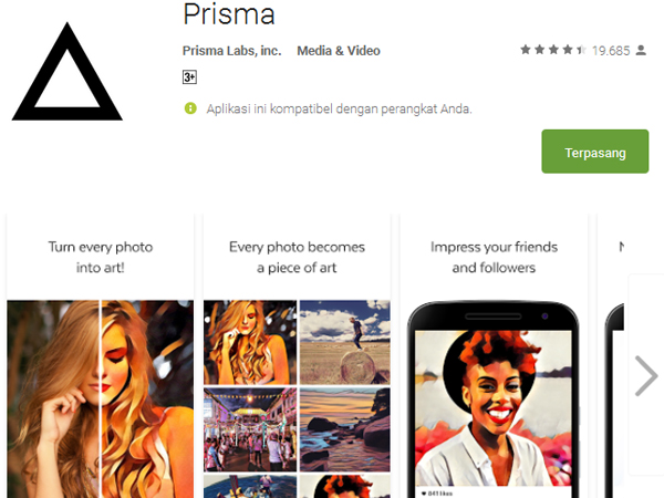 Kenalan dengan Prisma, Aplikasi Edit Foto Menjadi Artwork yang Sedang Hits