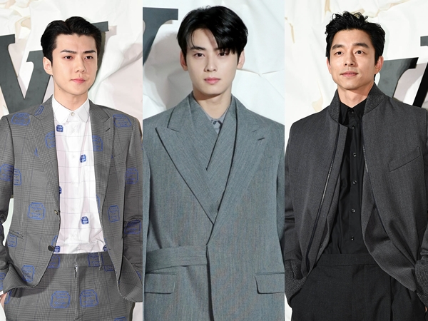 Serba Abu-abu, Tampannya Gong Yoo Hingga Sehun EXO Hadiri Acara Louis Vuitton Korea