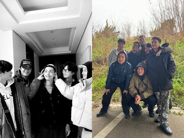 Wooga Squad Hingga Geng Produser Ikut Melepas V dan RM BTS Wajib Militer