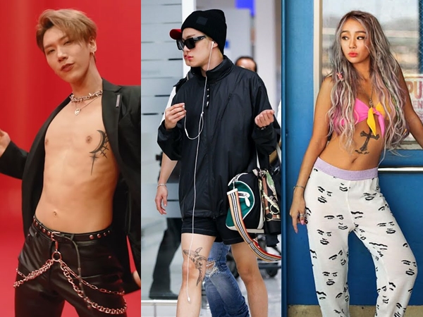 Cara Unik 3 Idol K-Pop Tutupi Bekas Luka dengan Tato