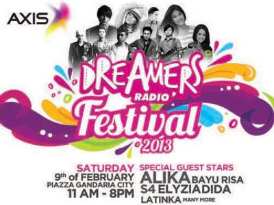 Bersiaplah Untuk Festival Musik Terbesar Awal Tahun, Dreamers Radio Festival 2013!