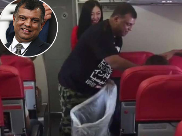 Heboh CEO AirAsia Pakai Baju Indonesia dan Bersih-Bersih Kabin Pesawat