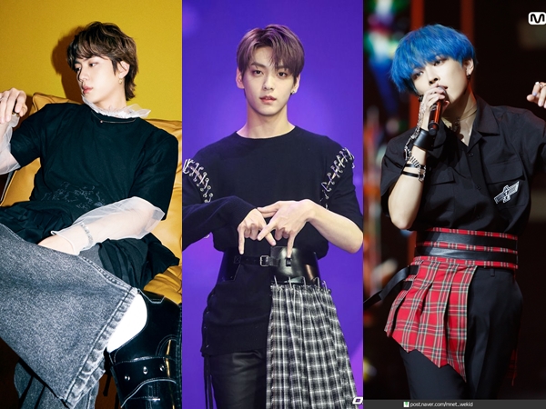 Deretan Idola K-Pop Pria yang Tampil Keren Pakai Rok