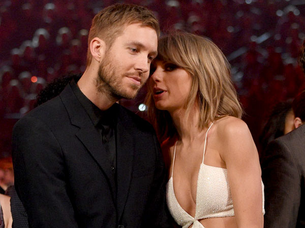 Pesta Bareng Usai Grammy Awards, Taylor Swift Cium Mesra Calvin Harris