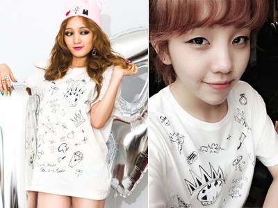 Idola K-Pop Penggemar Kaus Rancangan Jia 'miss A'