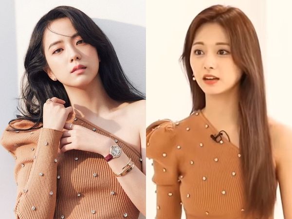 Jisoo BLACKPINK dan Tzuyu TWICE Pakai Baju Kembar, Who Wore It Better?