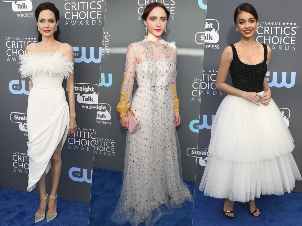 Intip Gaun Bernuansa Putih Para Seleb Hollywood di Red Carpet 'Critics Choice Awards 2018'