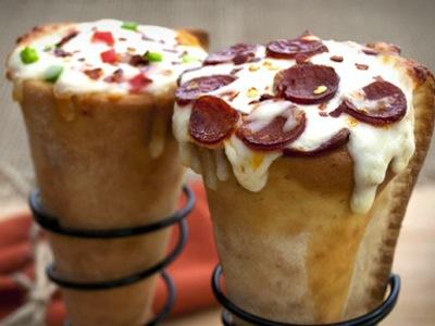 Mau Coba Sajian Pizza Unik Satu Ini, Paduan Antara Pizza dan Cone Ice Cream?