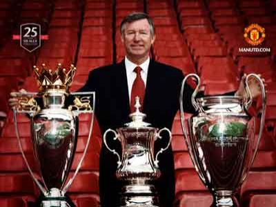 Sir Alex Ferguson Optimis Raih Treble Winner