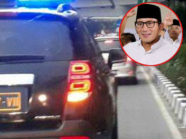 Kata Sandiaga Uno dan Polisi Soal Rombongannya Terobos Jalur Transjakarta