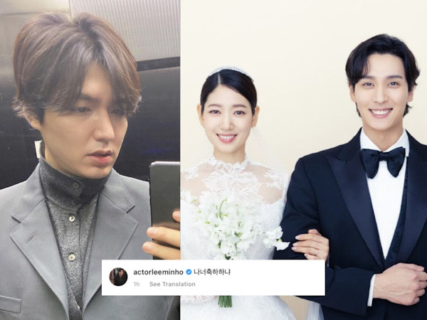 Lucunya Ucapan Selamat Lee Min Ho 'Kim Tan' Atas Pernikahan Park Shin Hye dan Choi Tae Joon