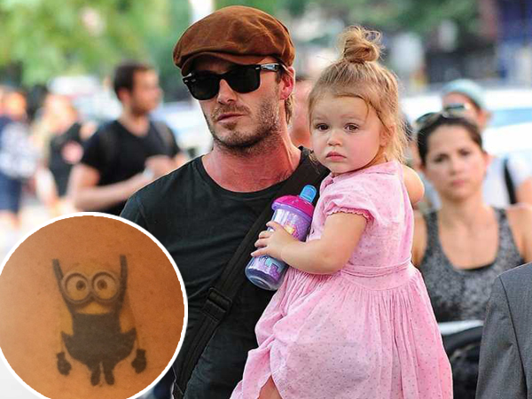 Atas Permintaan Harper, David Beckham Bikin Tato Minion